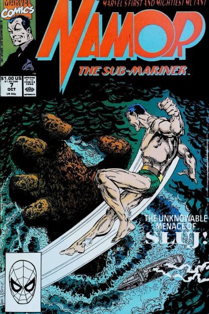 Couverture de NAMOR THE SUB-MARINER (1990) #7 - par John Byrne - lecubeacomics.com