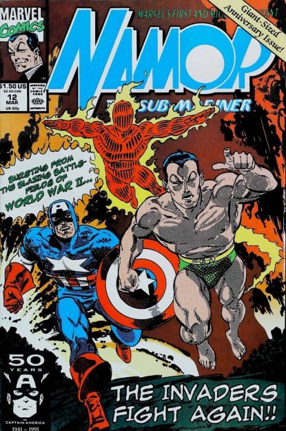 Couverture de NAMOR THE SUB-MARINER (1990) #12 - par John Byrne - lecubeacomics.com