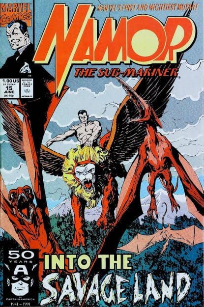 Couverture de NAMOR THE SUB-MARINER (1990) #15 - par John Byrne - lecubeacomics.com
