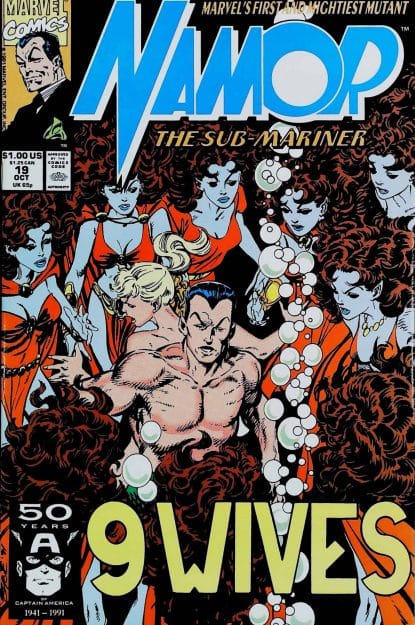 Couverture de NAMOR THE SUB-MARINER (1990) #19 - par John Byrne - lecubeacomics.com
