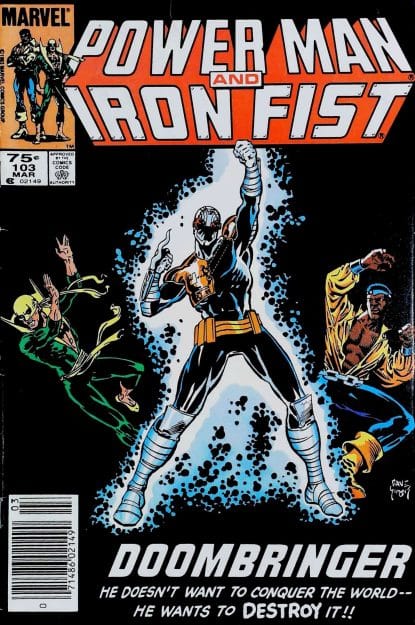 Couverture de POWER MAN & IRON FIST (1972) #103 - par Dave Simons - lecubeacomics.com