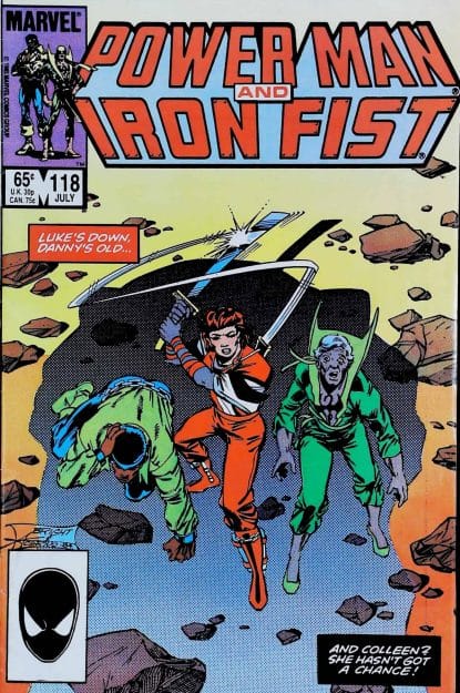Couverture de POWER MAN & IRON FIST (1972) #118 - par Mark Bright - lecubeacomics.com