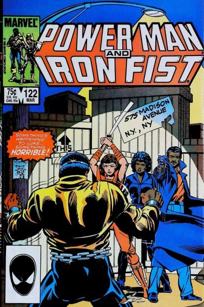 Couverture de POWER MAN & IRON FIST (1972) #122 - par Mark Bright - lecubeacomics.com