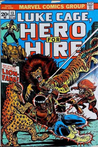 Couverture de LUKE CAGE HERO FOR HIRE (1972) #13 - par Billy Graham - lecubeacomics.com