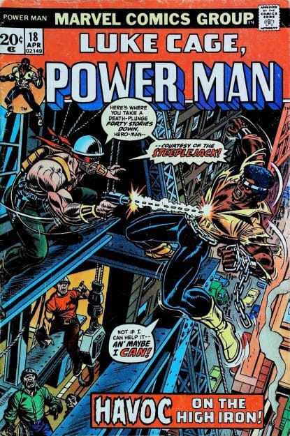 Couverture de LUKE CAGE POWER MAN (1972) #18 - par Gil Kane - lecubeacomics.com