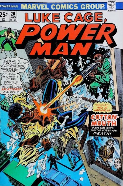 Couverture de LUKE CAGE POWER MAN (1972) #20 - par Gil Kane - lecubeacomics.com