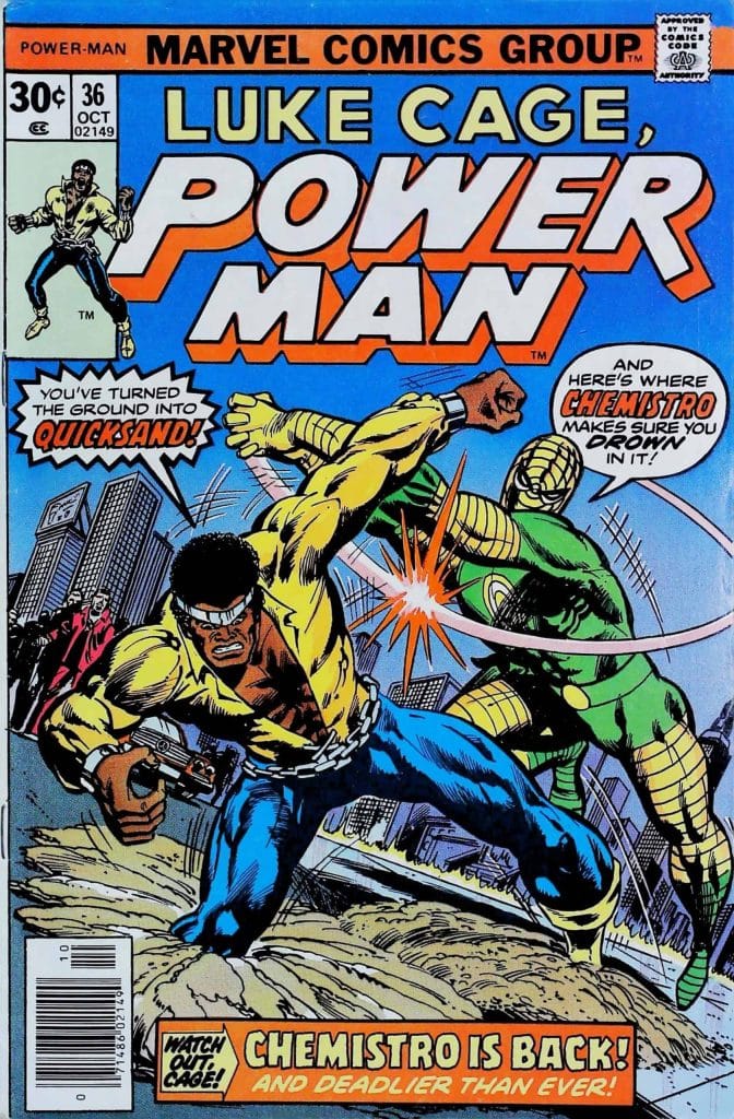 Luke Cage Power Man #36, vue de l'exemplaire