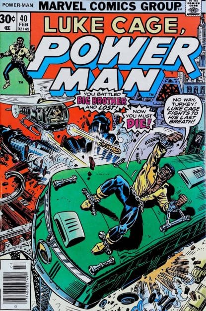 Couverture de LUKE CAGE POWER MAN (1972) #40 - par John Romita Sr - lecubeacomics.com