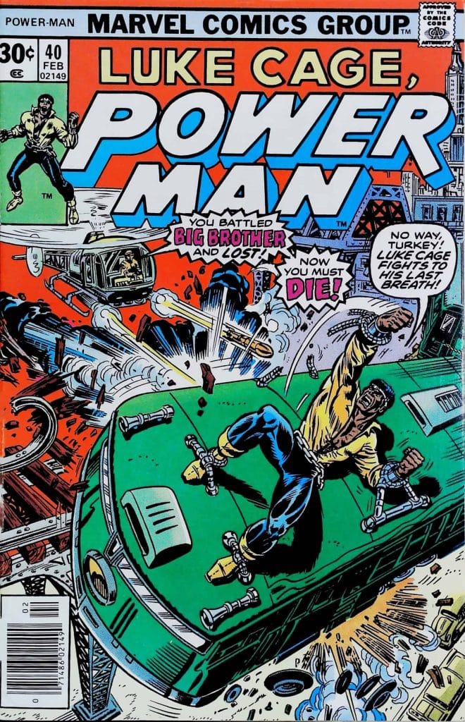 Luke Cage Power Man #40, vue de l'exemplaire