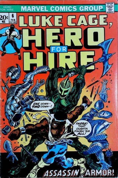 Couverture de LUKE CAGE HERO FOR HIRE (1972) #6 - par Billy Graham - lecubeacomics.com