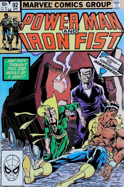 Couverture de POWER MAN & IRON FIST (1972) #92 - par Denys Cowan - lecubeacomics.com