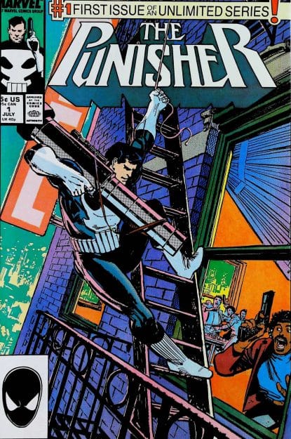 Couverture de PUNISHER (1987) #1 - par Klaus Janson - lecubeacomics.com
