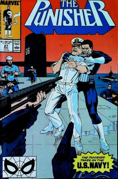 Couverture de PUNISHER (1987) #27 - par Bill Reinhold - lecubeacomics.com