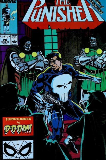 Couverture de PUNISHER (1987) #28 - par Bill Reinhold - lecubeacomics.com