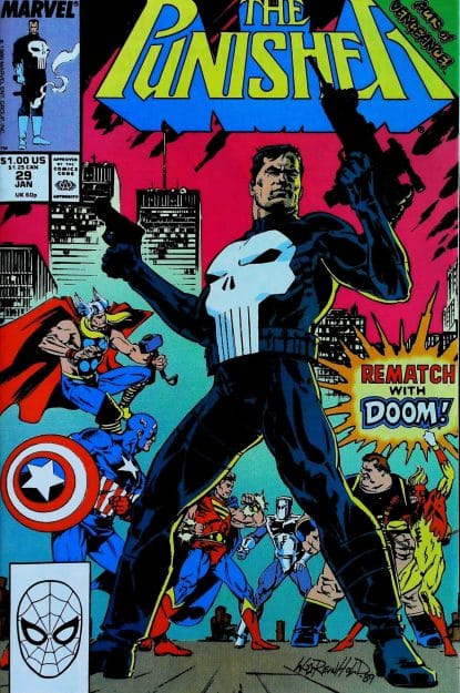 Couverture de PUNISHER (1987) #29 - par Bill Reinhold - lecubeacomics.com