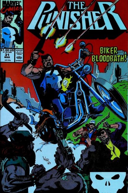 Couverture de PUNISHER (1987) #31 - par Bill Reinhold - lecubeacomics.com
