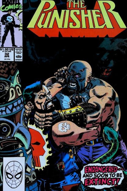 Couverture de PUNISHER (1987) #32 - par Bill Reinhold - lecubeacomics.com