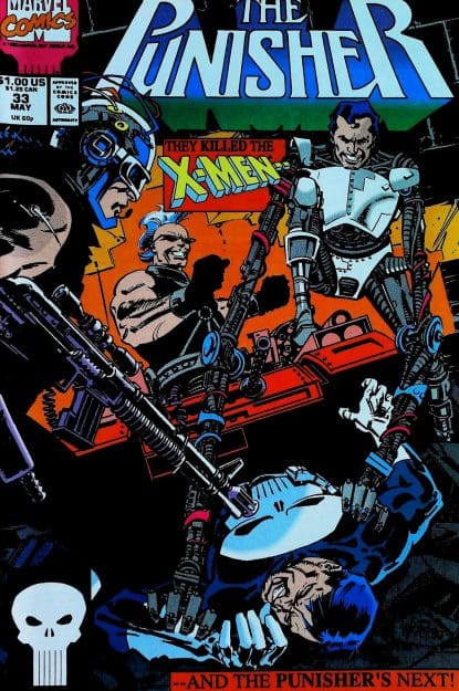 Couverture de PUNISHER (1987) #33 - par Bill Reinhold - lecubeacomics.com