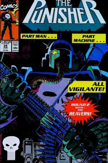 Couverture de PUNISHER (1987) #34 - par Russ Heath - lecubeacomics.com
