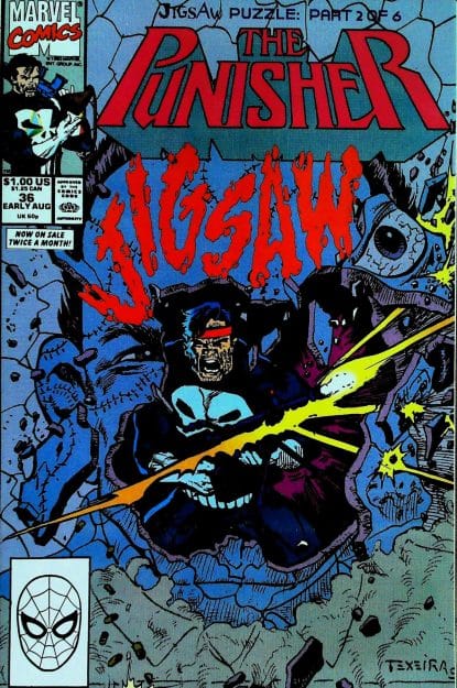Couverture de PUNISHER (1987) #36 - par Mark Texeira - lecubeacomics.com