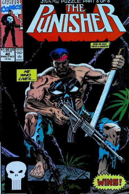 Couverture de PUNISHER (1987) #40 - par Bill Reinhold - lecubeacomics.com