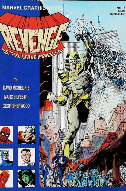 Couverture de REVENGE OF THE LIVING MONOLITH - par Marc Silvestri - lecubeacomics.com
