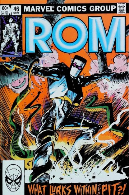 Couverture de ROM (1979) #46 - par Bill Sienkiewicz - lecubeacomics.com
