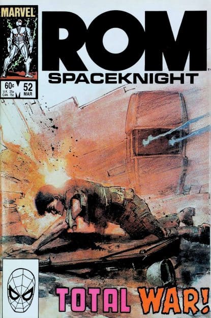 Couverture de ROM (1979) #52 - par Bill Sienkiewicz - lecubeacomics.com
