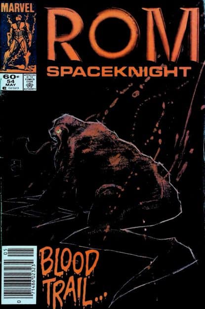 Couverture de ROM (1979) #54 - par Bill Sienkiewicz - lecubeacomics.com
