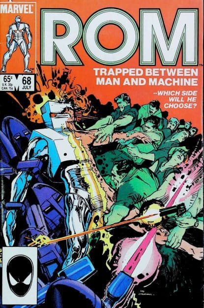 Couverture de ROM (1979) #68 - par Bill Sienkiewicz - lecubeacomics.com