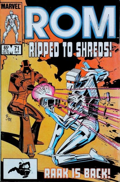 Couverture de ROM (1979) #71 - par Bill Sienkiewicz - lecubeacomics.com