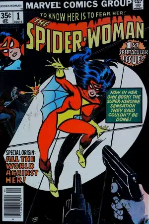 Couverture de SPIDER-WOMAN (1978) #1 - par Joe Sinnott - lecubeacomics.com