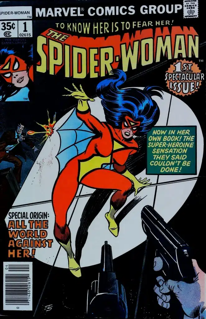 Spider-Woman #1, vue de l'exemplaire