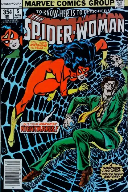 Couverture de SPIDER-WOMAN (1978) #5 - par Dave Cockrum - lecubeacomics.com