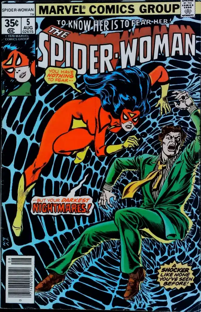 Spider-Woman #5, vue de l'exemplaire