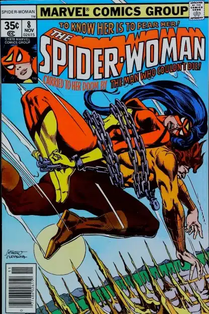 Couverture de SPIDER-WOMAN (1978) #8 - par Carmine Infantino - lecubeacomics.com