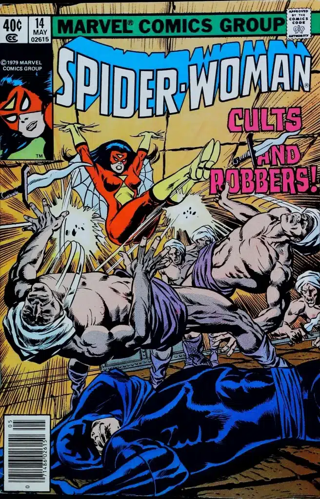 Spider-Woman #14, vue de l'exemplaire