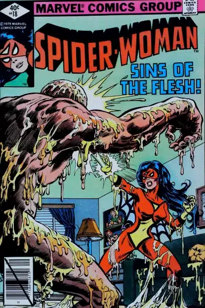 Couverture de SPIDER-WOMAN (1978) #18 - par Bob Budiansky - lecubeacomics.com