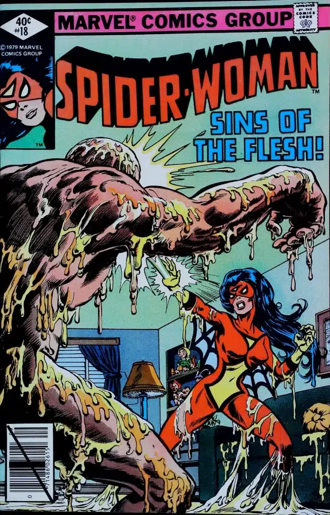 Spider-Woman #18, vue de l'exemplaire