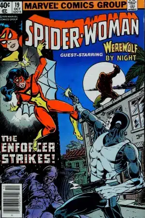 Couverture de SPIDER-WOMAN (1978) #19 - par Bob Layton - lecubeacomics.com