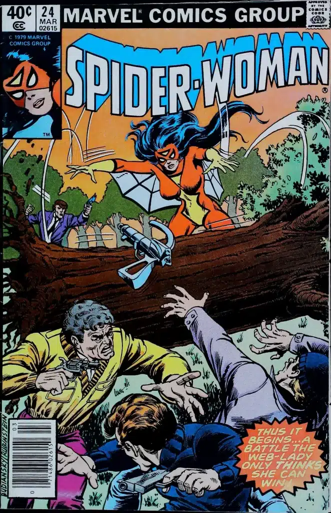 Spider-Woman #24, vue de l'exemplaire