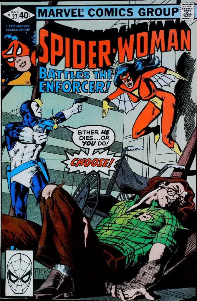 Spider-Woman #27, vue de l'exemplaire
