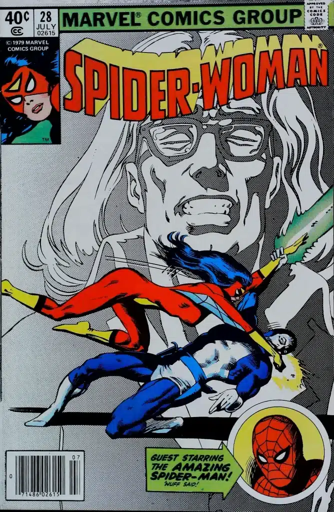 Spider-Woman #28, vue de l'exemplaire