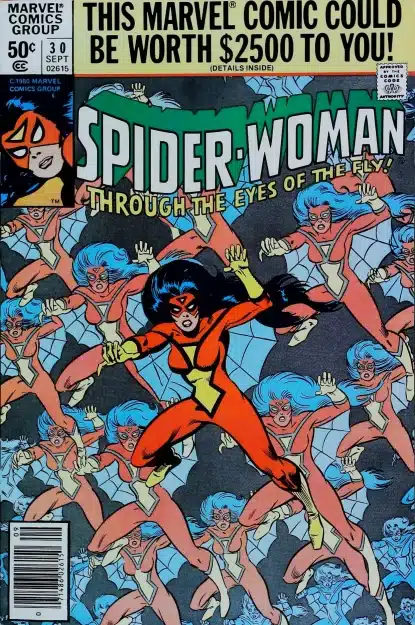Couverture de SPIDER-WOMAN (1978) #30 - par Joe Sinnott - lecubeacomics.com