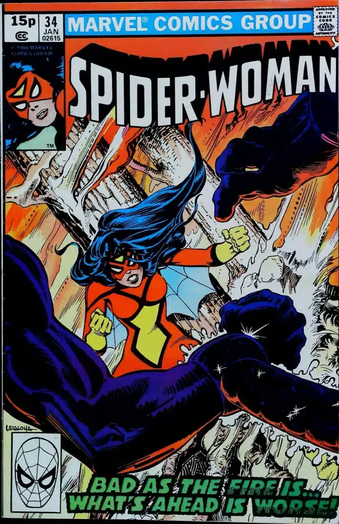 Spider-Woman #34, vue de l'exemplaire
