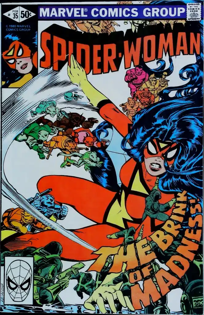 Spider-Woman #35, vue de l'exemplaire