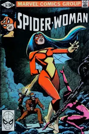 Couverture de SPIDER-WOMAN (1978) #36 - par Steve Leialoha - lecubeacomics.com