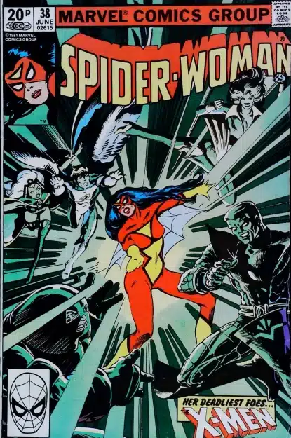 Couverture de SPIDER-WOMAN (1978) #38 - par Steve Leialoha - lecubeacomics.com