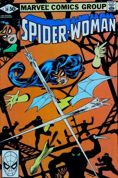Couverture de SPIDER-WOMAN (1978) #39 - par Steve Leialoha - lecubeacomics.com