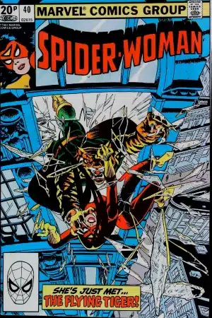 Couverture de SPIDER-WOMAN (1978) #40 - par Steve Leialoha - lecubeacomics.com